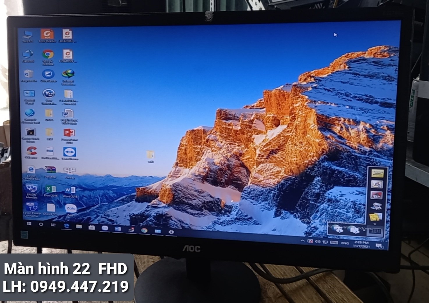 Màn hình cũ 22 icnh